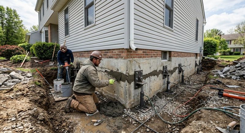 Basement Foundation Repair in Lizton, IN