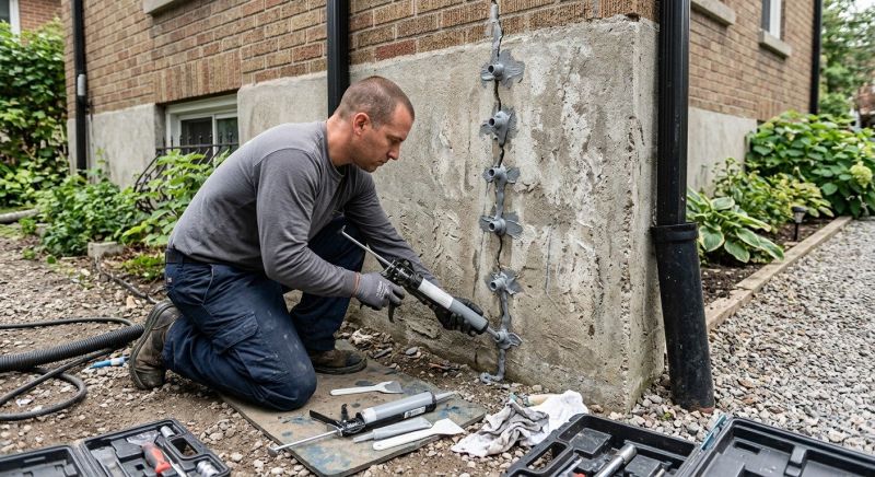 Cracked Basement Floor Repair in Hendricks County, IN