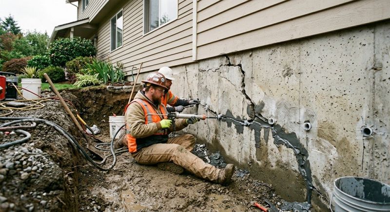 Cracked Foundation Repair in Hamilton County, IN
