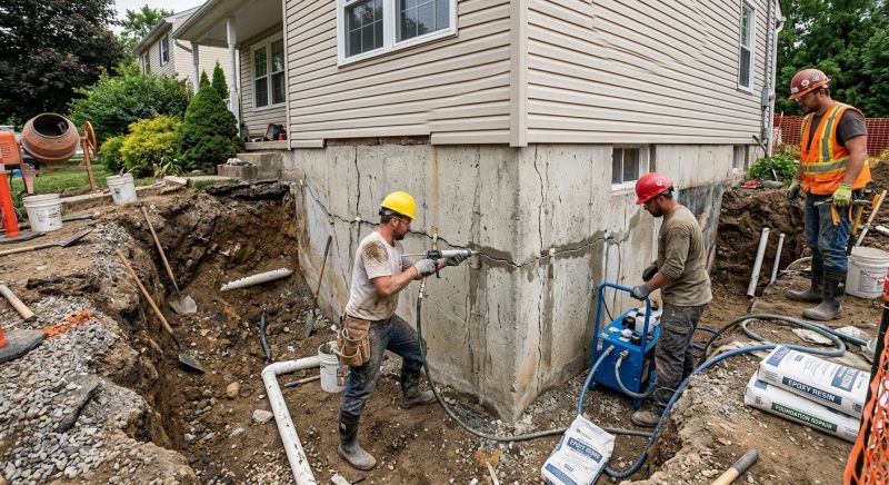 Cracked Foundation Repair in Plainfield, IN