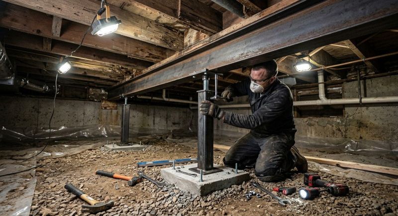 Crawlspace Structural Repair in Hendricks County, IN