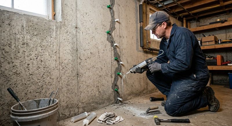 Foundation Crack Repair in Hendricks County, IN
