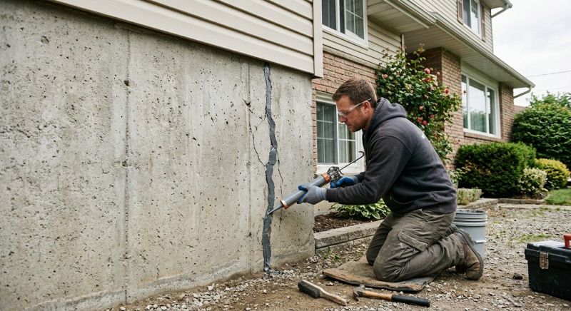 Foundation Crack Sealing in Hendricks County, IN