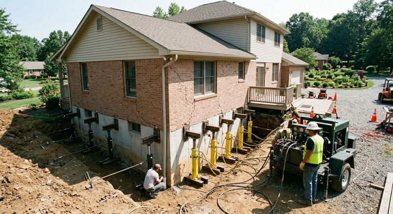 Foundation Jacking in Fishers, IN