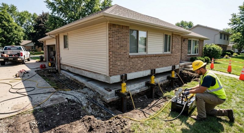 Foundation Lifting in Fishers, IN