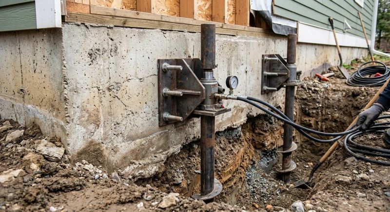 Foundation Pier Leveling in Hendricks County, IN