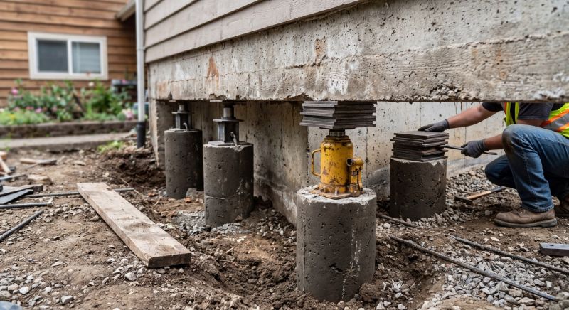 Foundation Pier Leveling in Hendricks County, IN