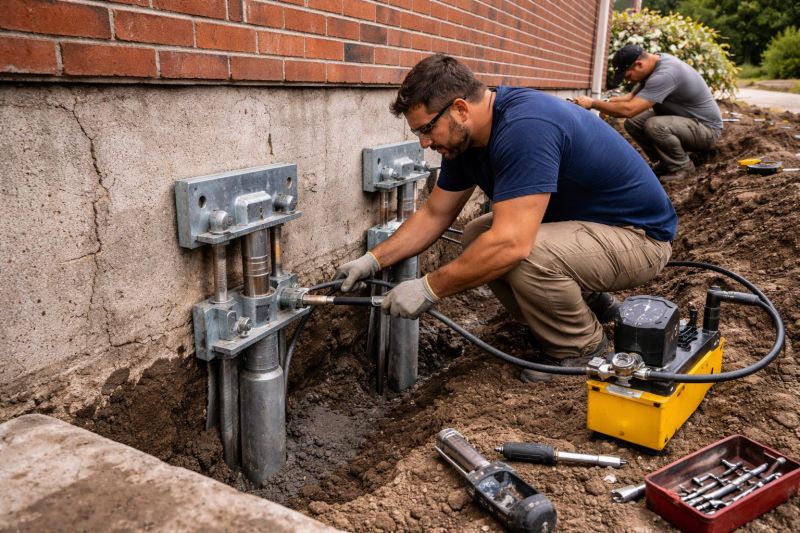 Foundation Pier Repair in Hendricks County, IN