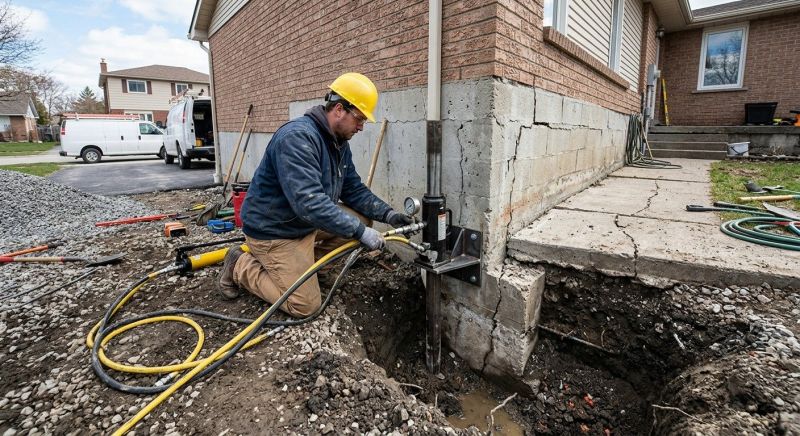 Foundation Settlement Repair in Hendricks County, IN