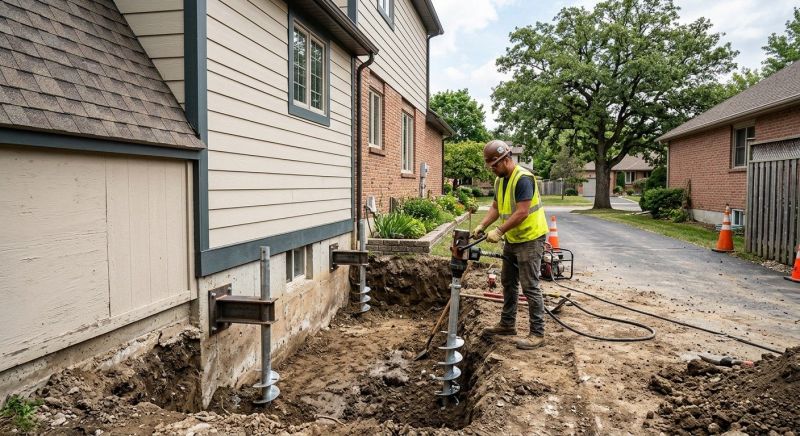 Helical Piers Installation in Hendricks County, IN