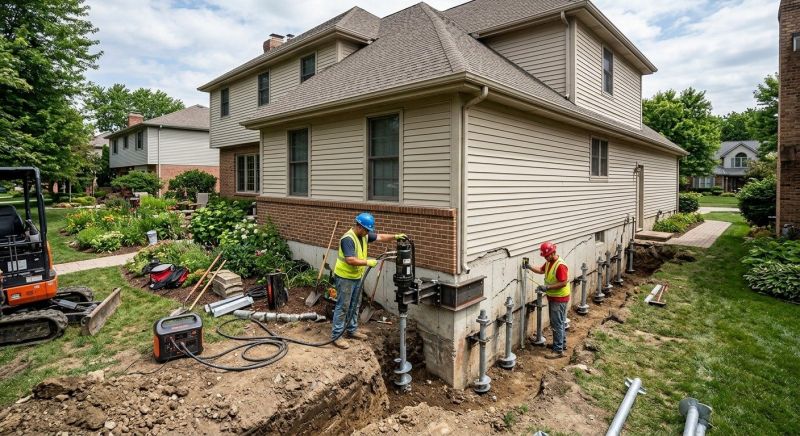 Helical Piers Installation in Hendricks County, IN
