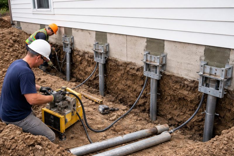 Helical Piers Installation in Hendricks County, IN