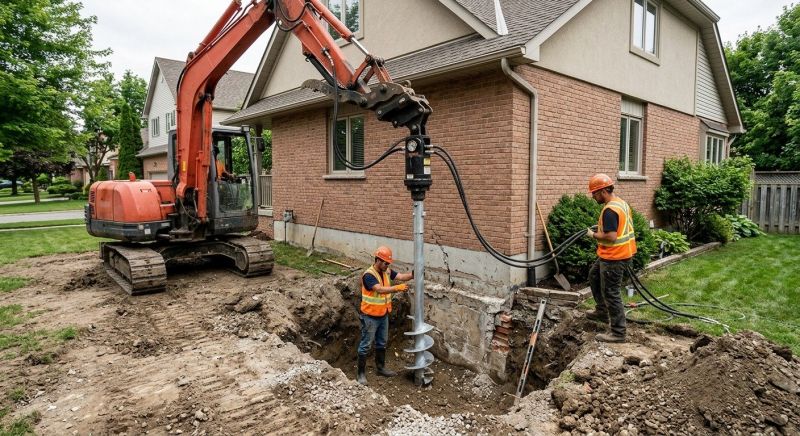Helical Pile Installation in Hendricks County, IN