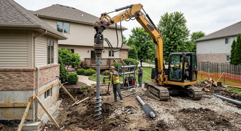 Helical Pile Installation in Hendricks County, IN
