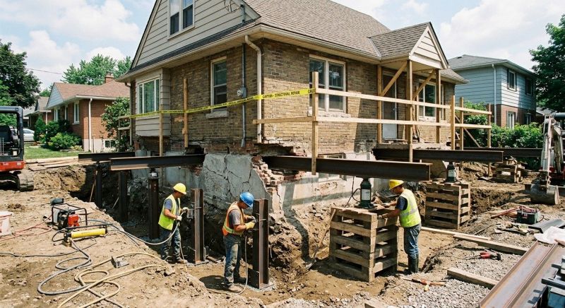 House Foundation Repair in Avon, IN