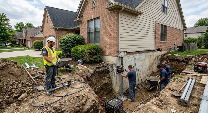 House Foundation Repair in Hendricks County, IN