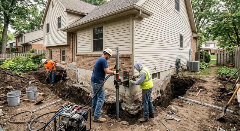 House Foundation Repair in Plainfield, IN