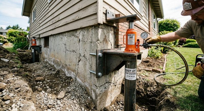 Sinking Foundation Lifting in Hendricks County, IN