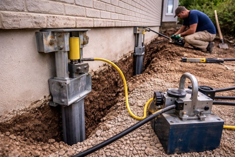 Sinking Foundation Repair in Zionsville, IN