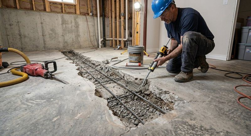 Slab Foundation Repair in Hendricks County, IN