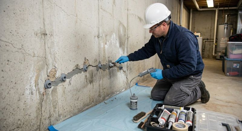 Structural Crack Repair in Hendricks County, IN